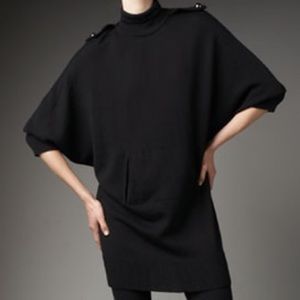 Tory Burch Jacinthe Sweater Dress. Black. Size M.